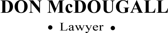 DON McDOUGALL LAWYER